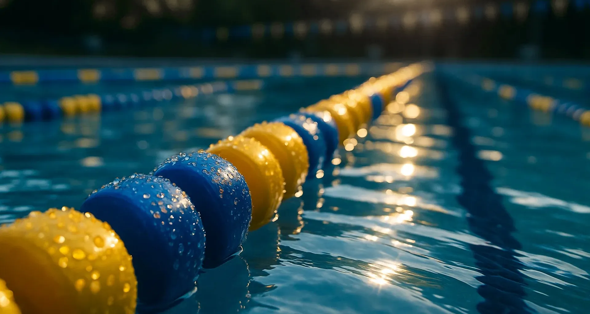 Czysta woda w dużym basenie sportowym dzięki Clorsan